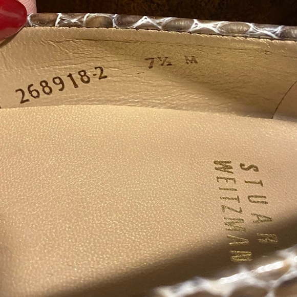 🔥Stuart Weitzman Python Peep-toe Pumps🔥 - Picture 8 of 8